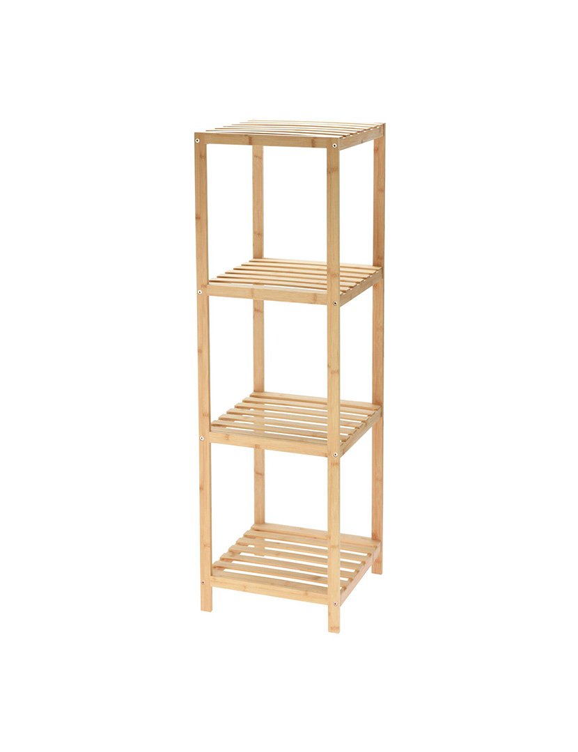 Prateleira de bambu 4 prateleiras