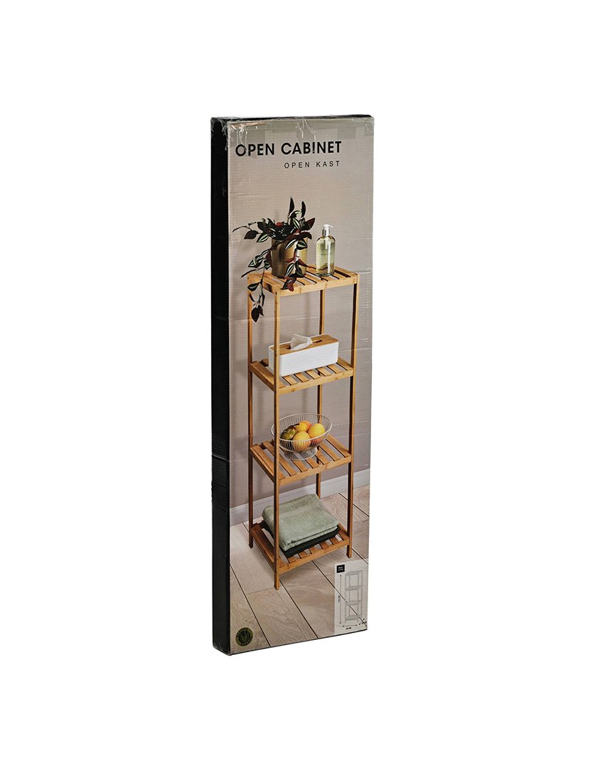 Prateleira de bambu 4 prateleiras