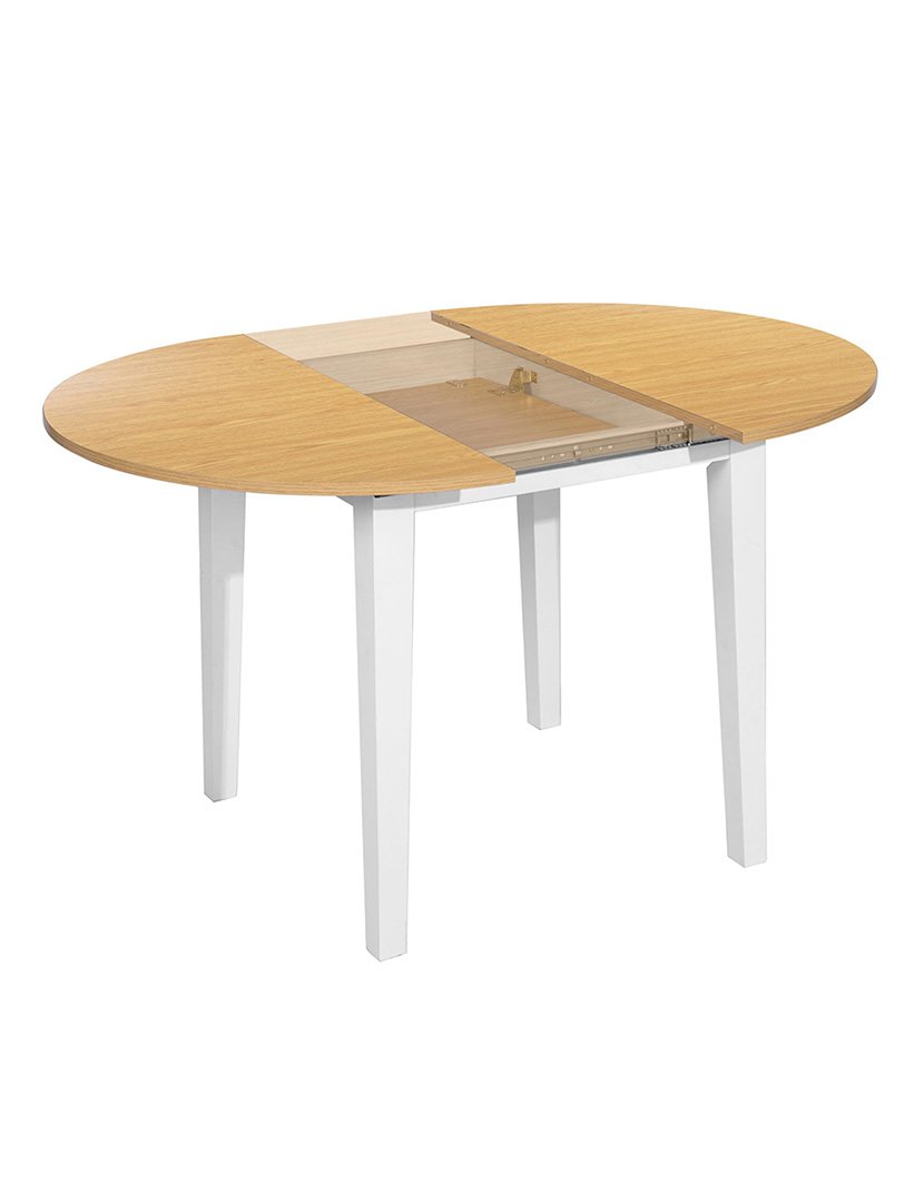 Mesa circular extensível Branco