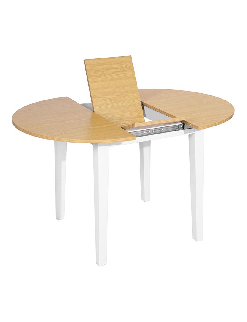 Mesa circular extensível Branco
