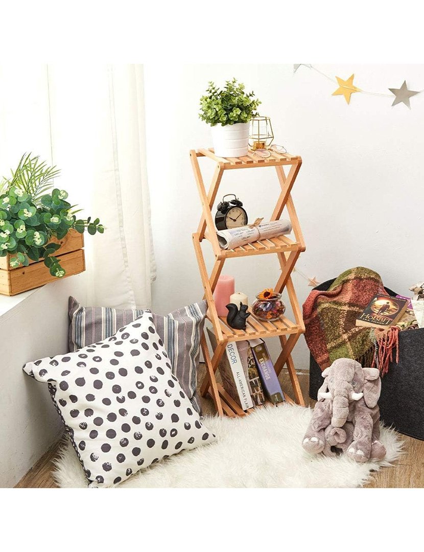 Estante de bambu 4 prateleiras