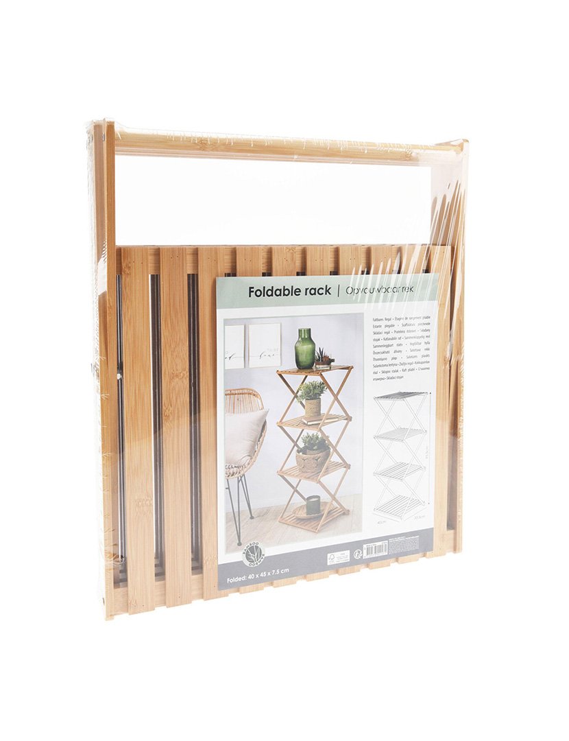 Estante de bambu 4 prateleiras