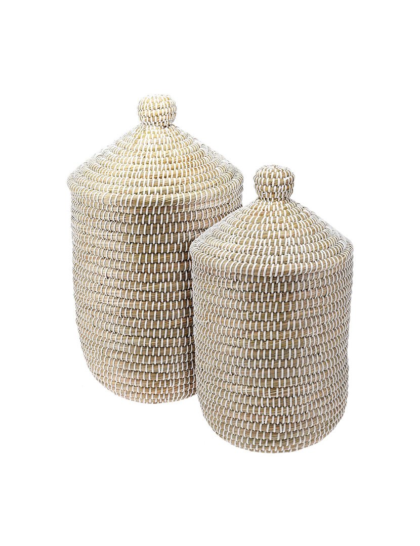 Conjunto de 2 cestos de roupa suja