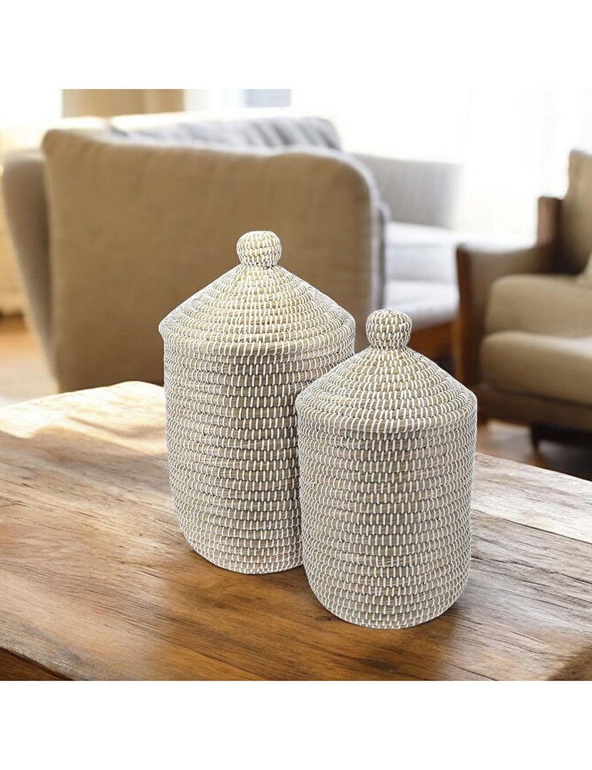 Conjunto de 2 cestos de roupa suja