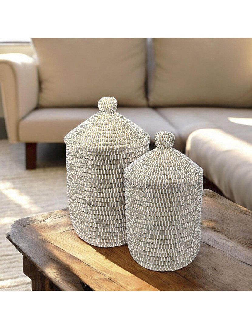 Conjunto de 2 cestos de roupa suja