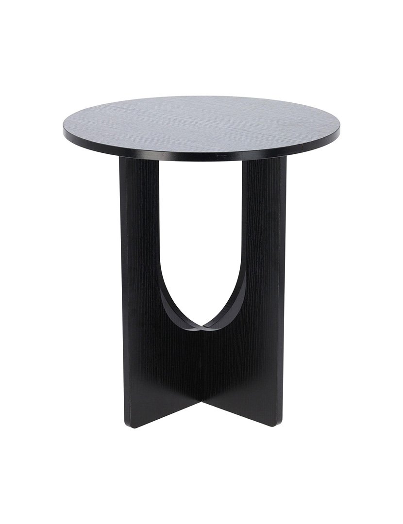 Mesa pequena de madeira Preto