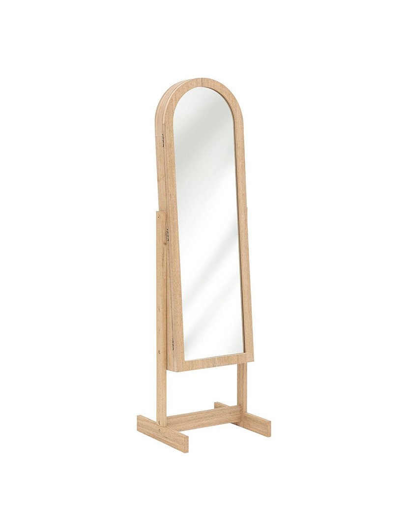 Armário de joias 'Soleya' com espelho madeira