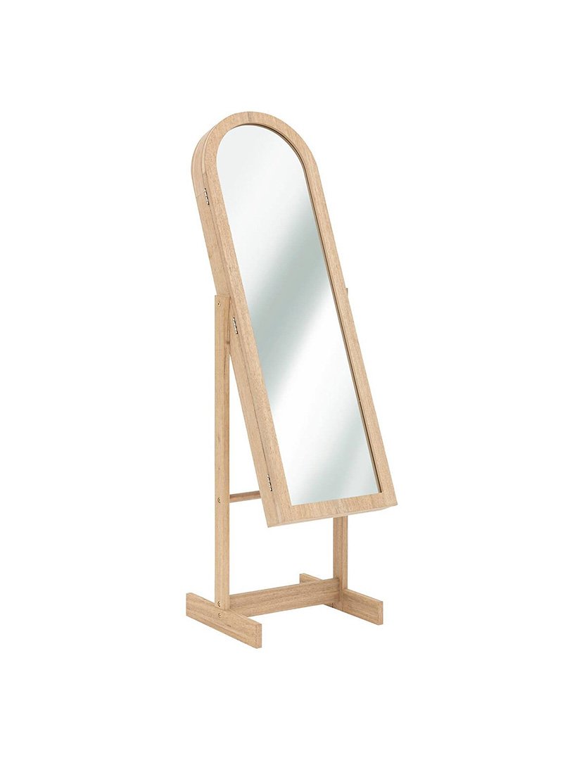 Armário de joias 'Soleya' com espelho madeira