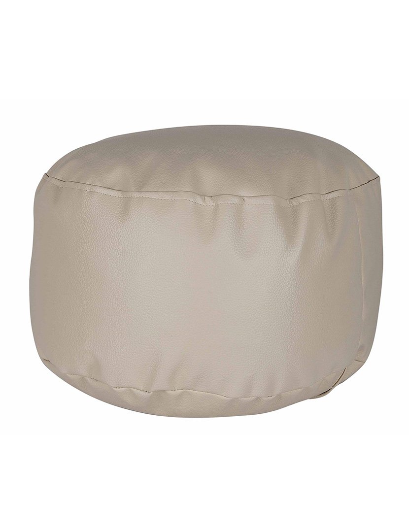 Pufe Oval Bege Claro