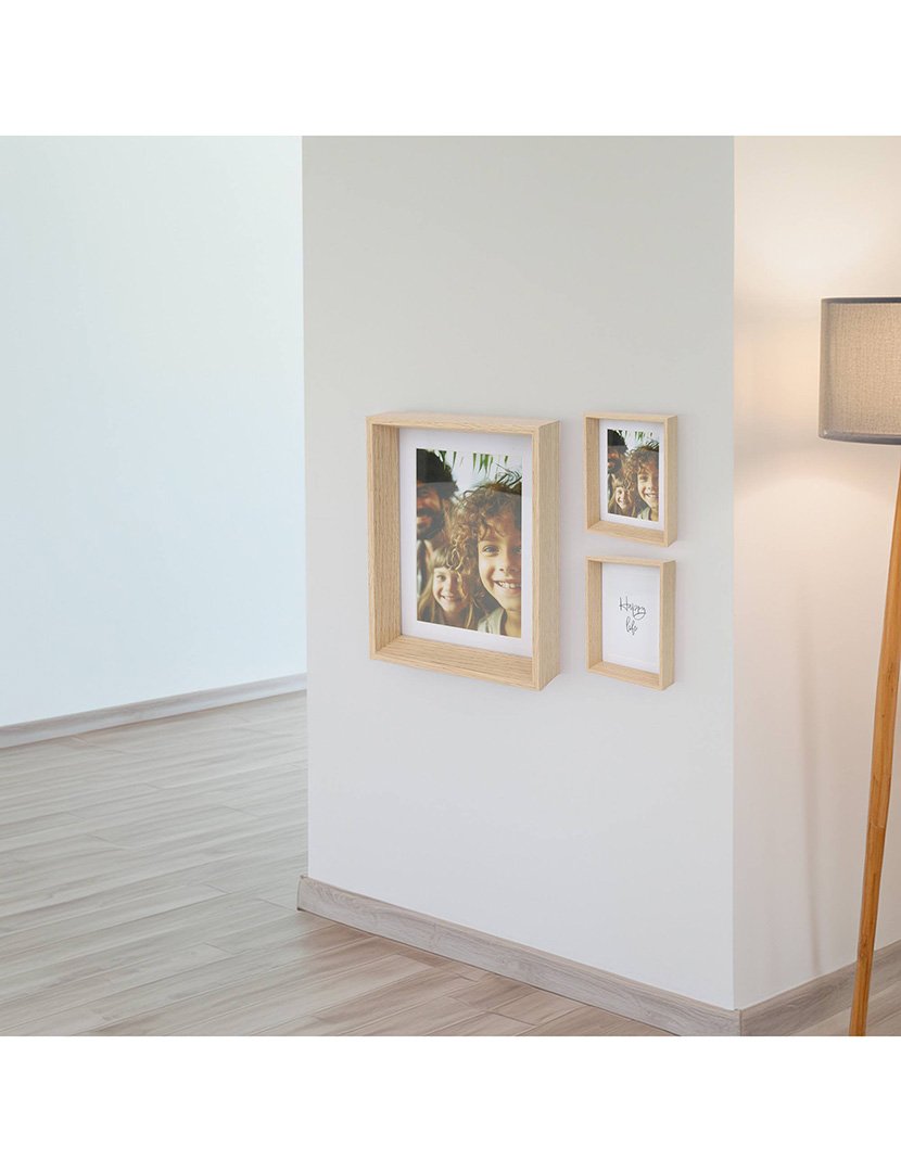 Moldura para fotos em MDF e vidro 15x 4x20cm