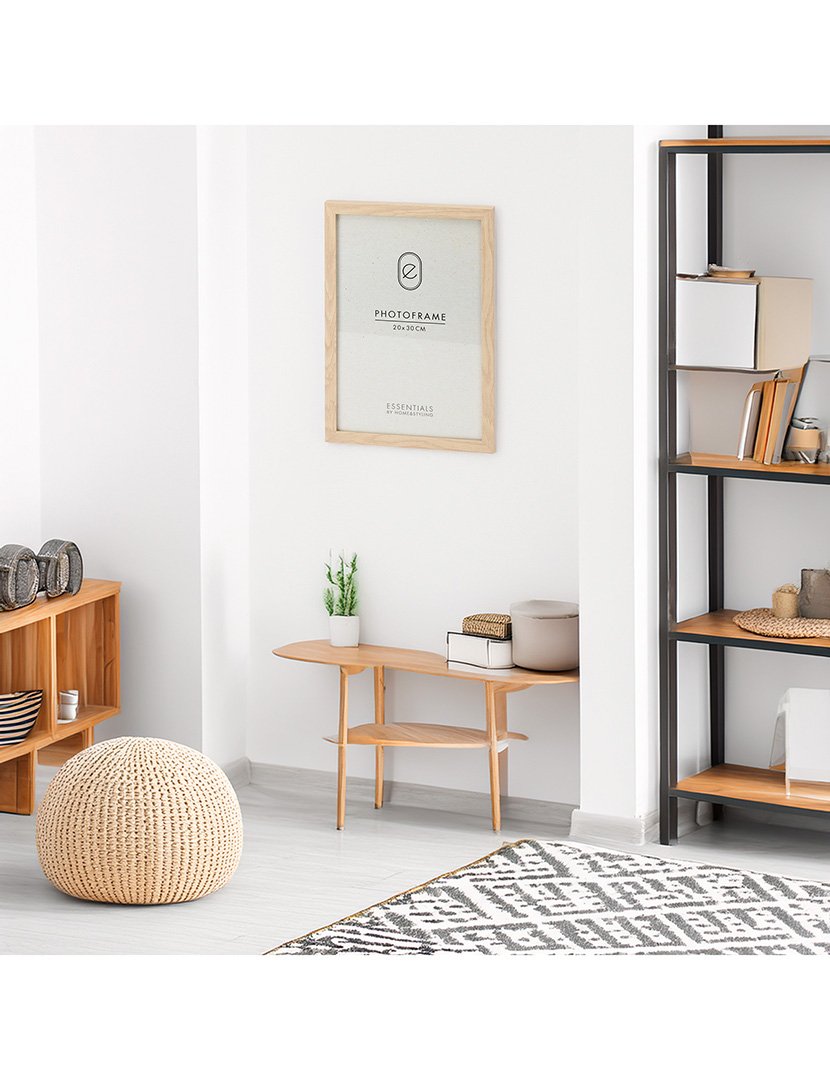 Moldura para fotos em MDF tampa de vidro 23x33,5x1cm