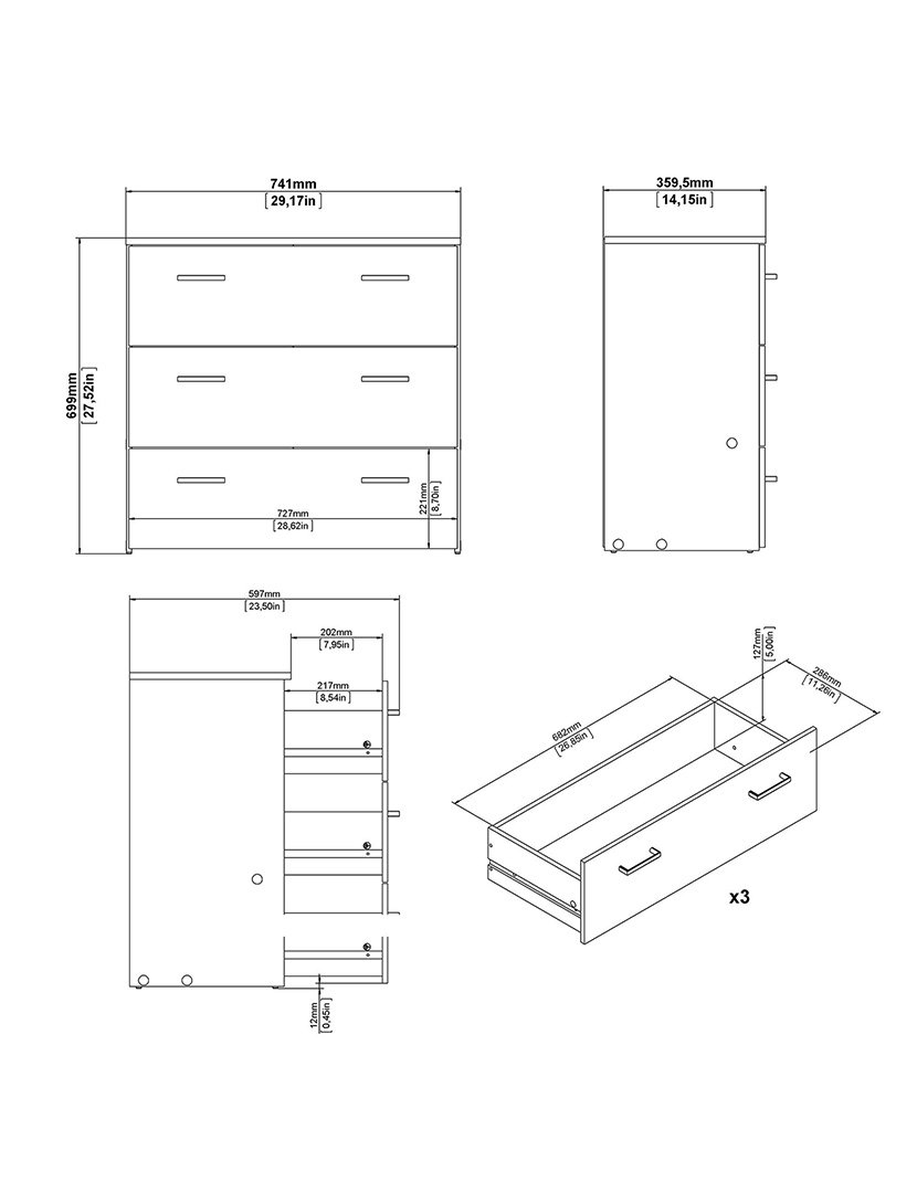 Cómoda Duero Branca