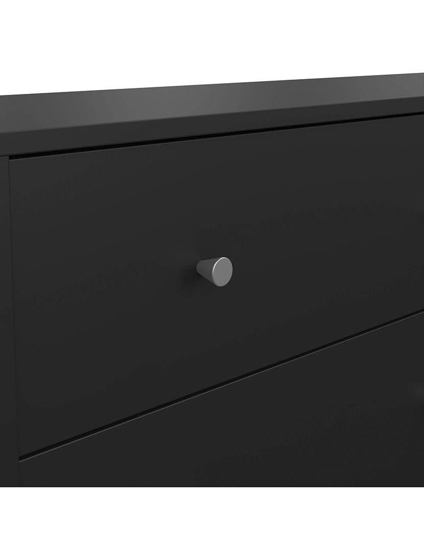 Aparador duplo Ebro com 6 gavetas Preto