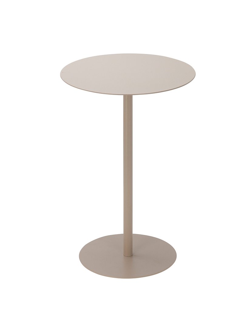 Mesa lateral redonda de ferro Areia