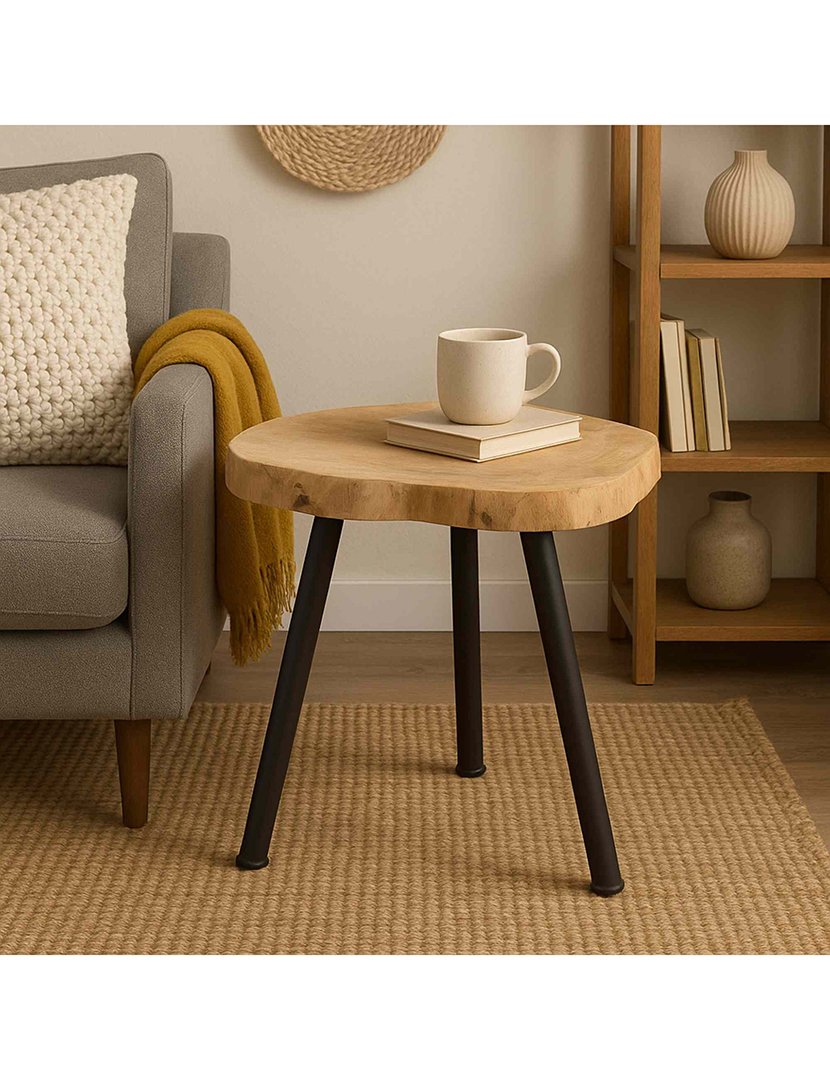 Mesa lateral removível metal Preto