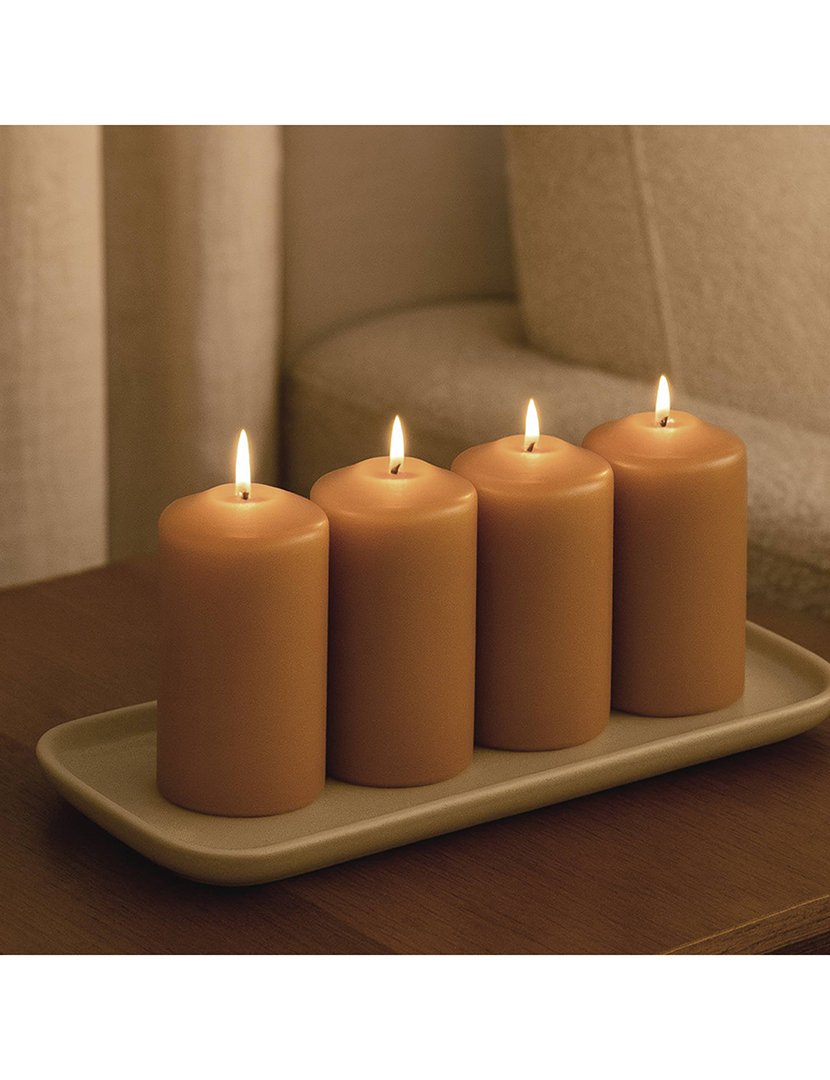 Conjunto de 4 velas Caramelo