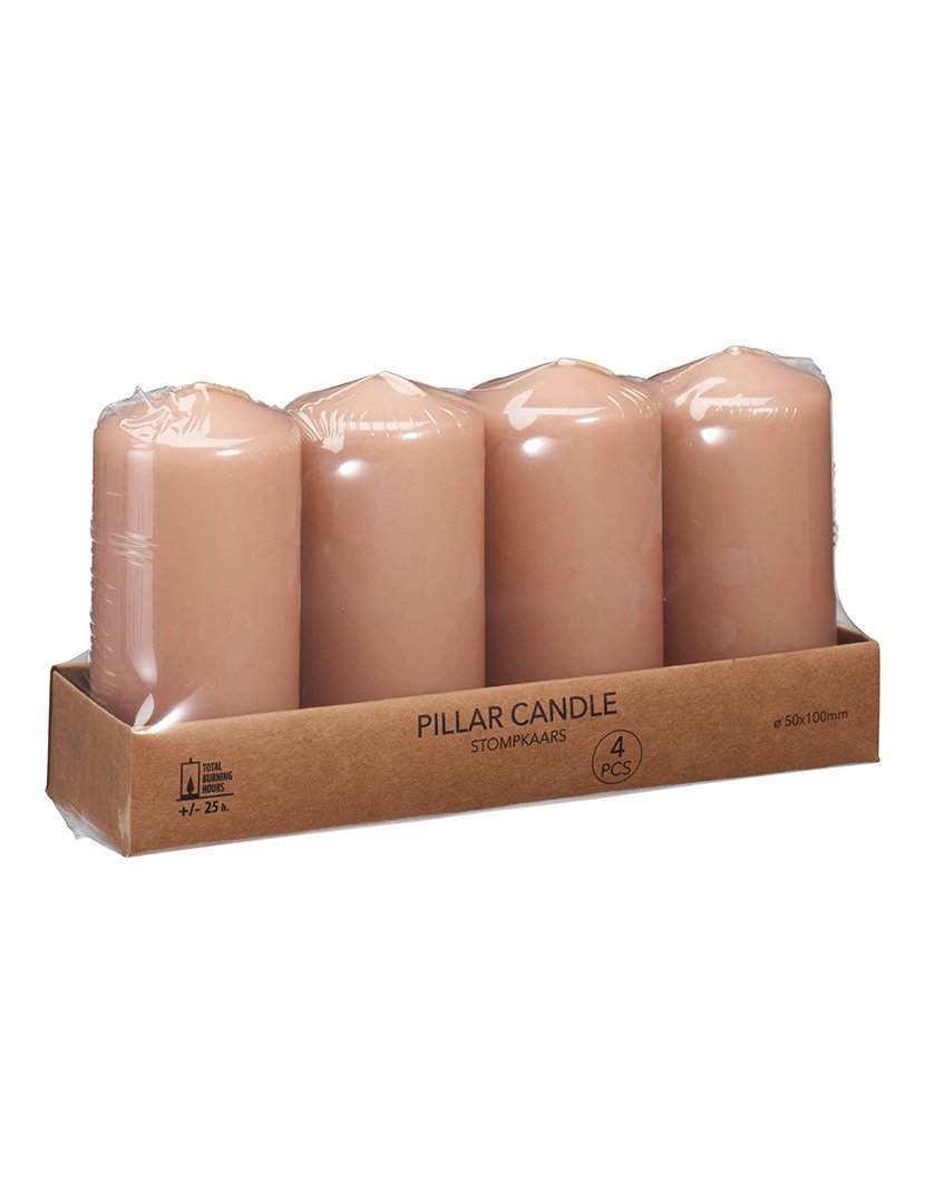 Conjunto de 4 velas Caramelo