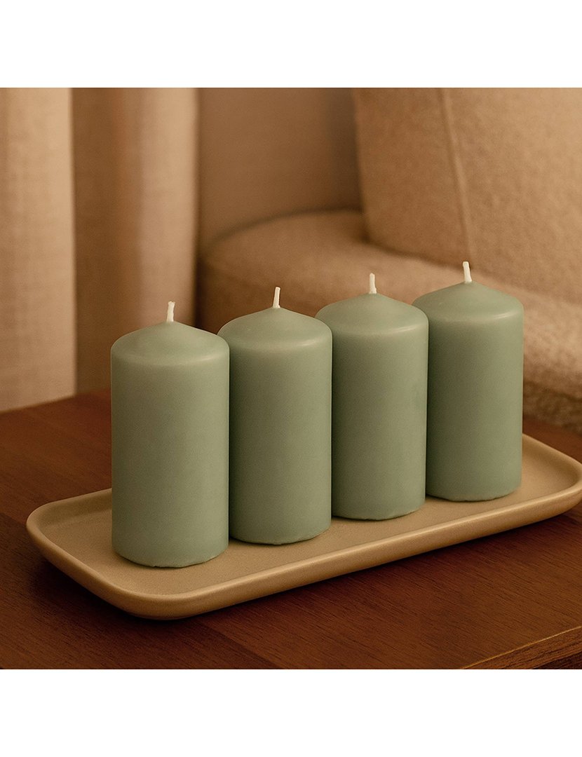Conjunto de 4 velas Menta