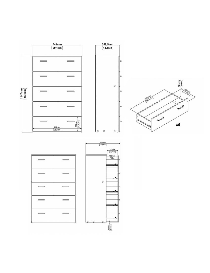 Cómoda Duero Branca