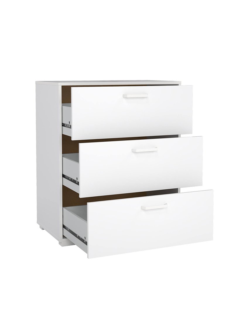 Cómoda Eria Branco Brilhante