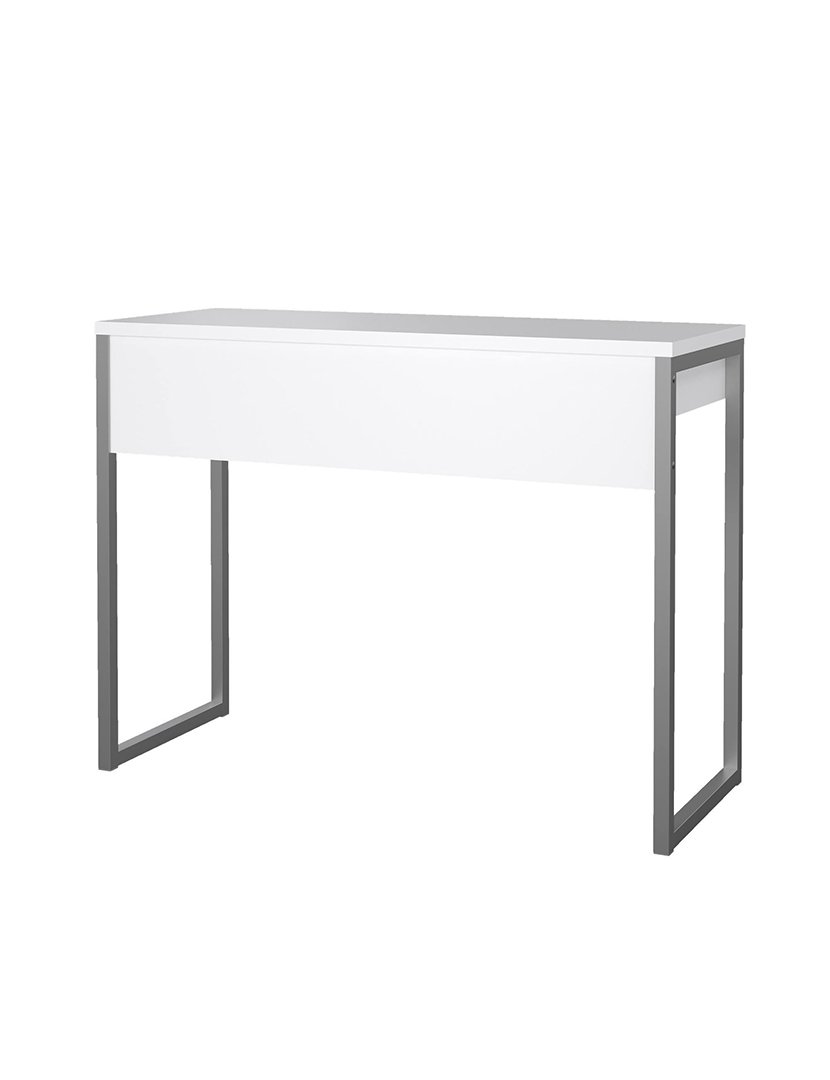 Secretária alta Tormes com 2 gavetas Branco Brilhante