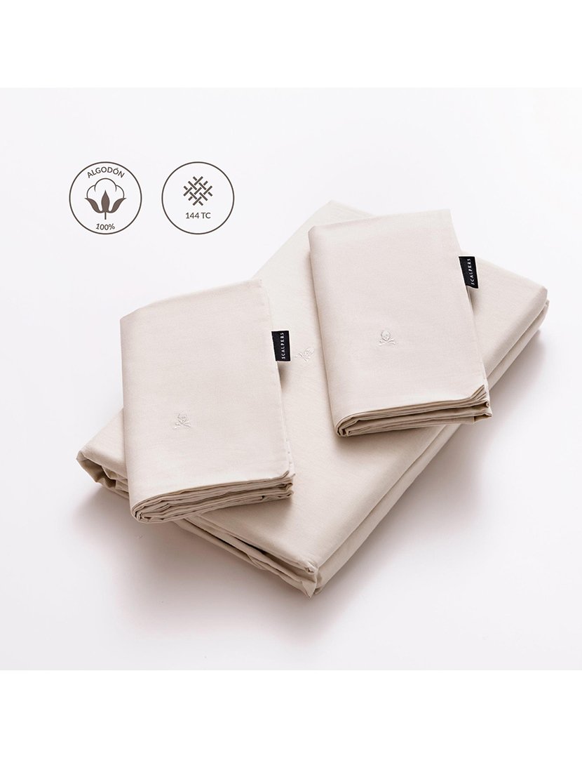 Conjunto de cama 4 peças Bege