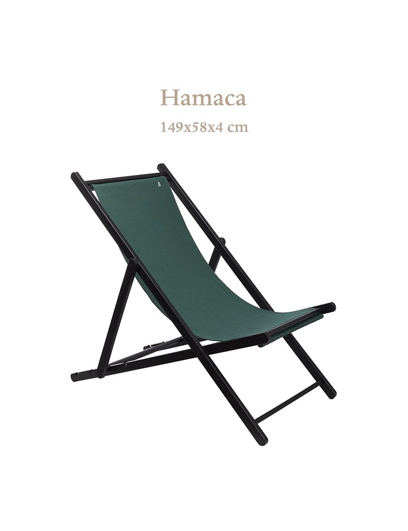 Cadeira dobrável de madeira Verde Escura