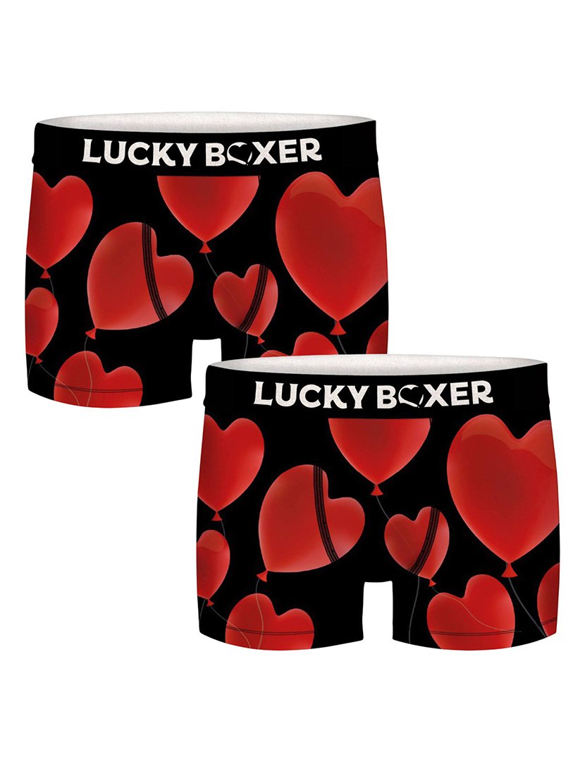 Pack 2 Boxers Lucky Desenho Corações 