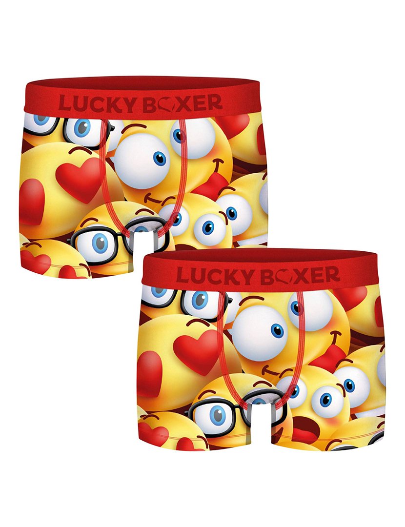 Pack 2 Boxers Lucky Desenho Emojis