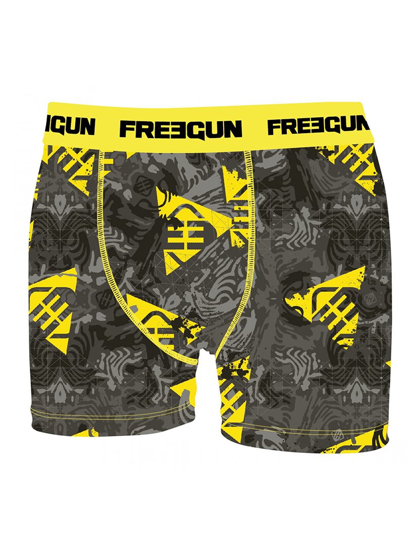 Boxer Cinzento e Amarelo 