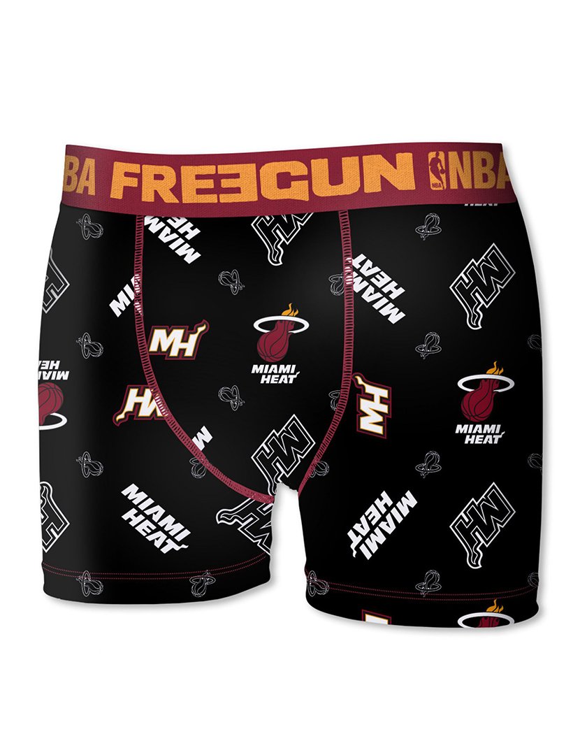 Boxer Miami Heat Preto