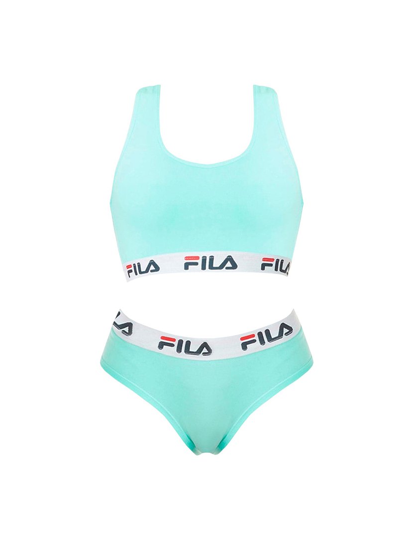 Pack Top Desportivo e Cueca Fila Azul Turquesa 