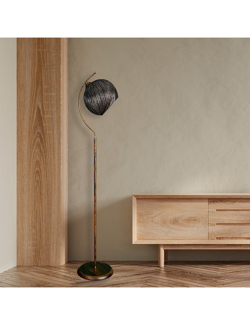 Candeeiro de Pé Malaui 165cm Preto