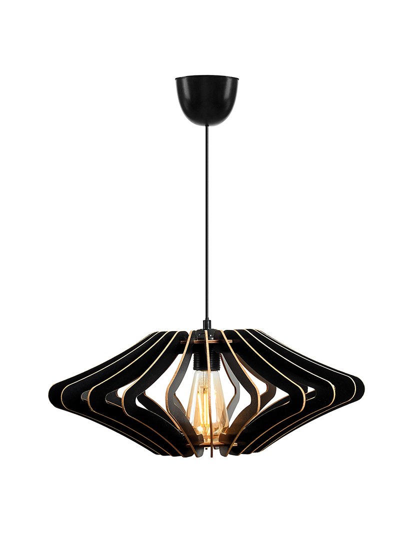 Candeeiro de Teto Covadonga 55cm Preto