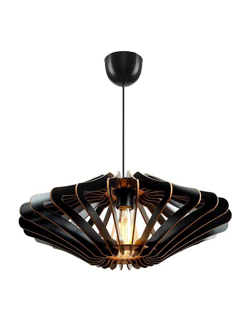 Candeeiro de Teto Covadonga 55cm Preto