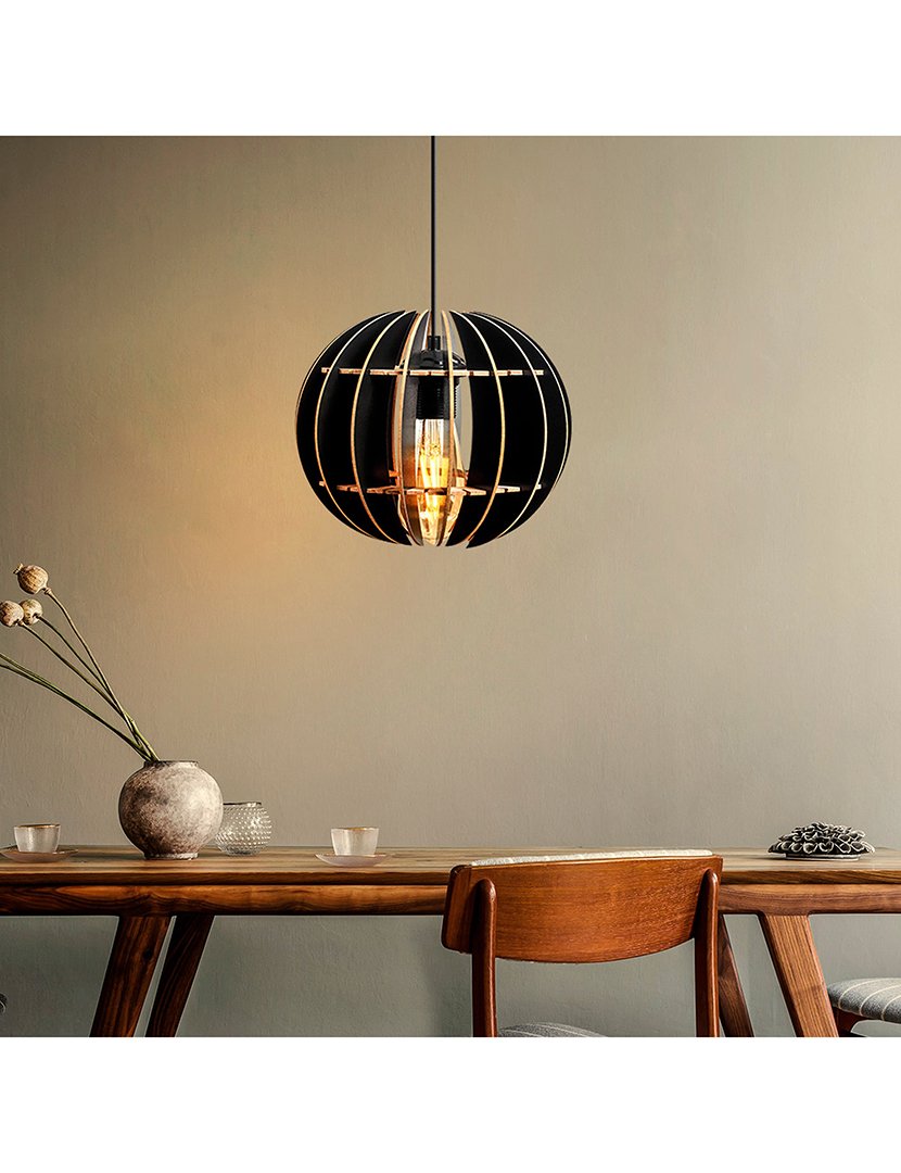 Candeeiro de Teto 60cm Preto