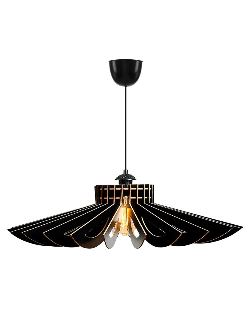 Candeeiro de Teto 45cm Preto