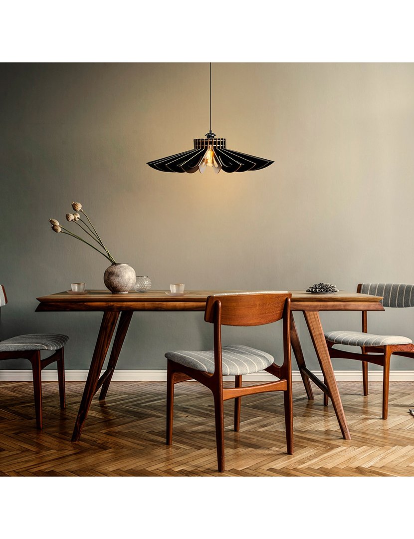 Candeeiro de Teto 45cm Preto