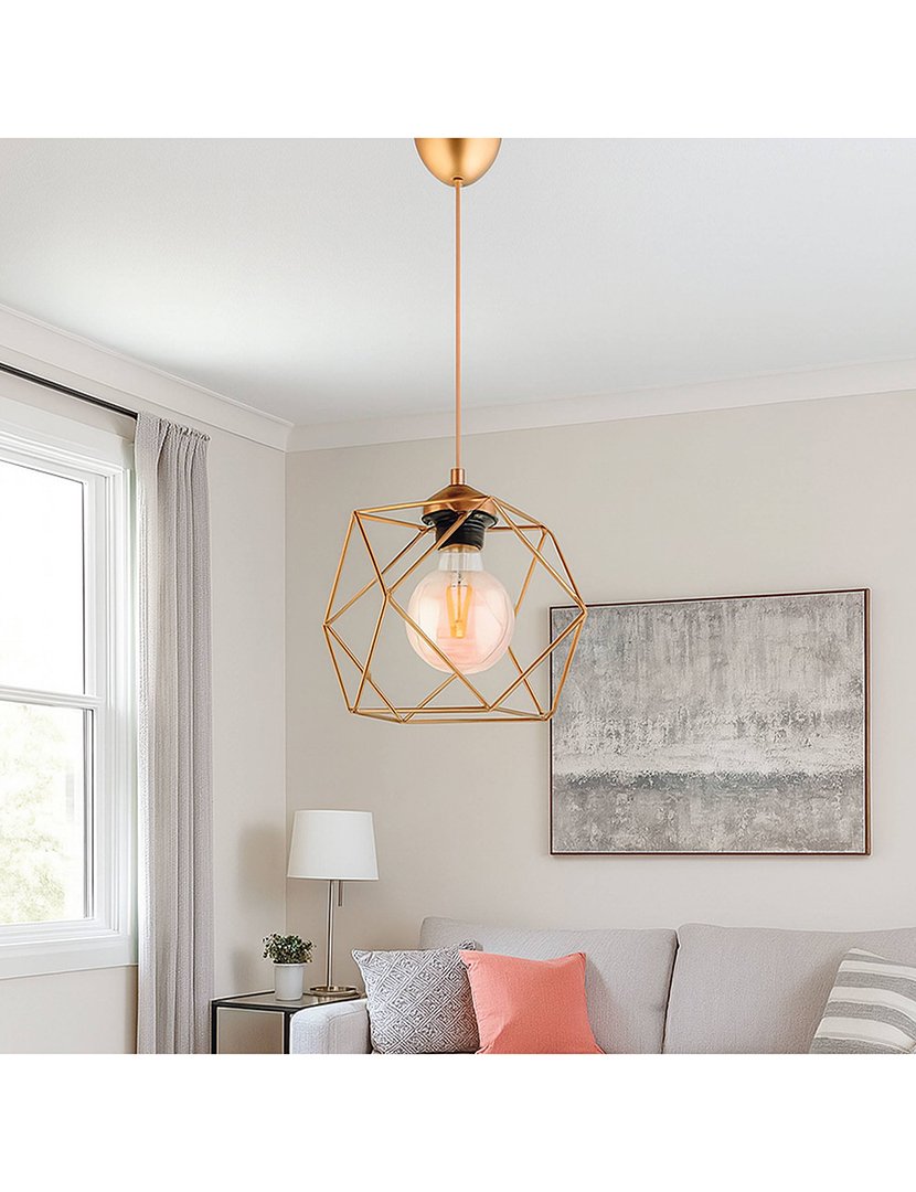 Candeeiro de Teto 75cm Envelhecido