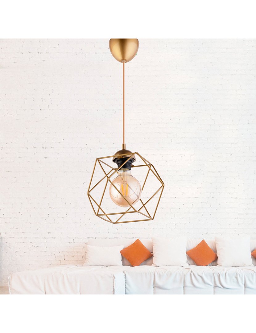 Candeeiro de Teto 75cm Envelhecido