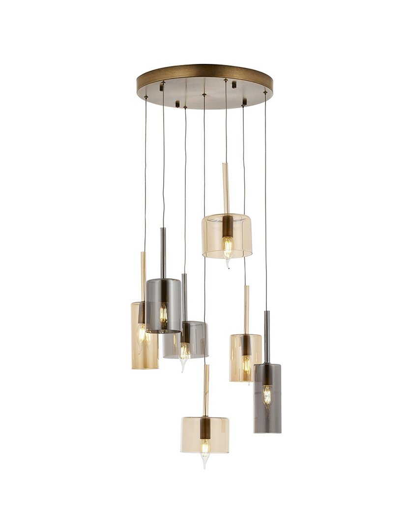 Candeeiro de Teto 120x45x45 Dourado