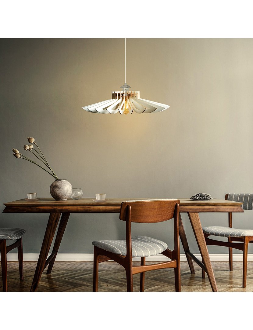 Candeeiro de Teto Covadonga 52x52x45cm Branco