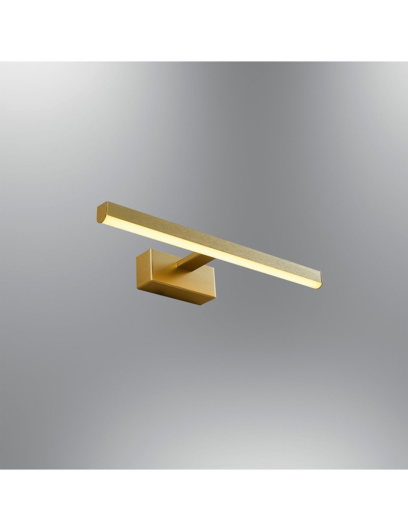 Candeeiro de Parede 40x5x13cm Dourado