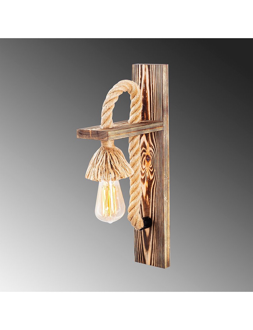 Candeeiro de Parede 9x18x45cm Madeira