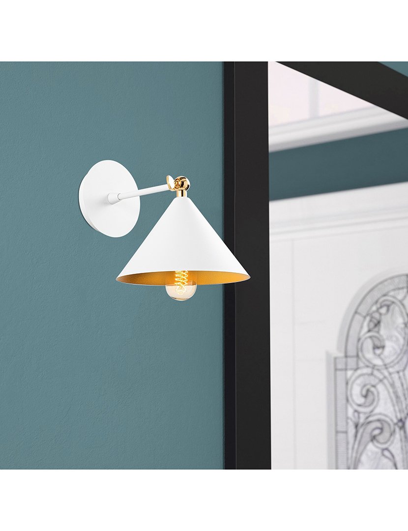 Candeeiro de Parede 19x26x20cm Branco