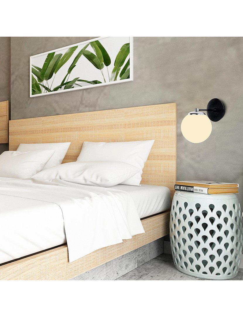 Candeeiro de Parede 15x24x24cm Preto