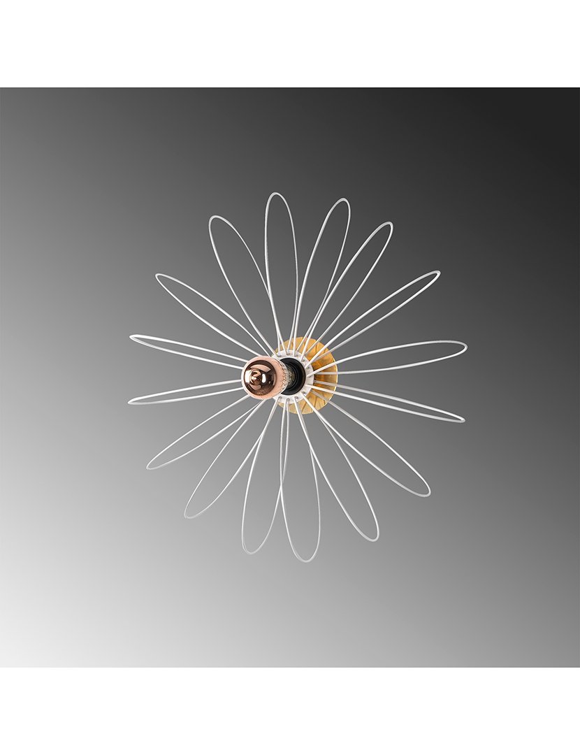 Candeeiro de Parede 58x12x58cm Branco