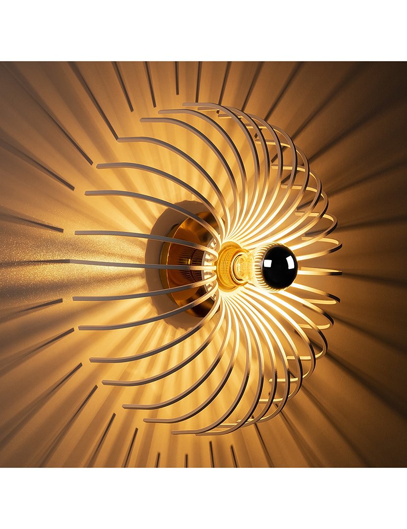 Candeeiro de Parede 12x12x36cm Branco