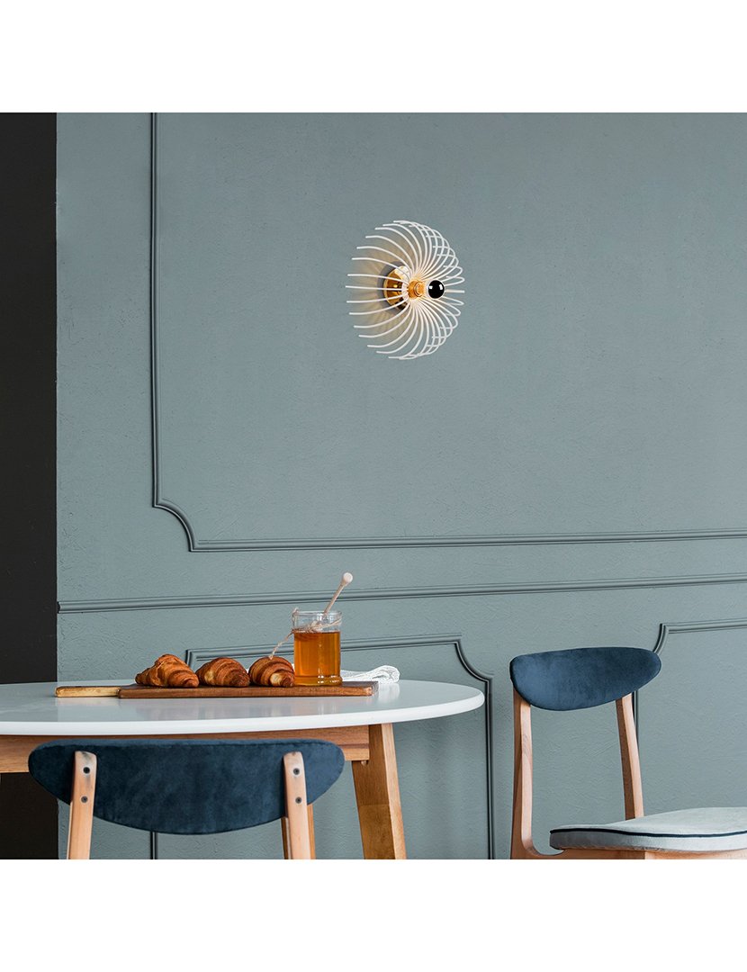 Candeeiro de Parede 12x12x36cm Branco