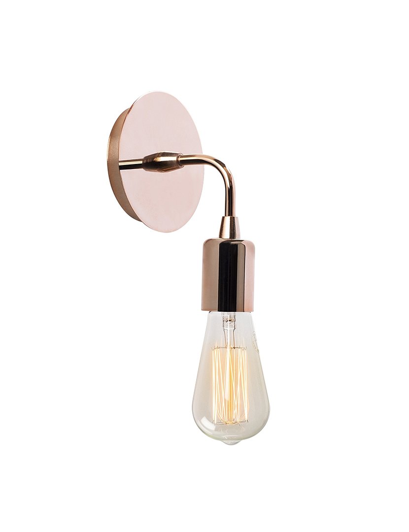 Candeeiro de Parede 12x12x20cm Cobre